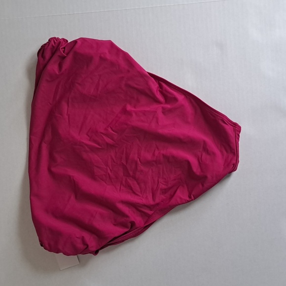 Anne Cole Convertible High Waist Shirred Swim Bottom Berry - Picture 7 of 9